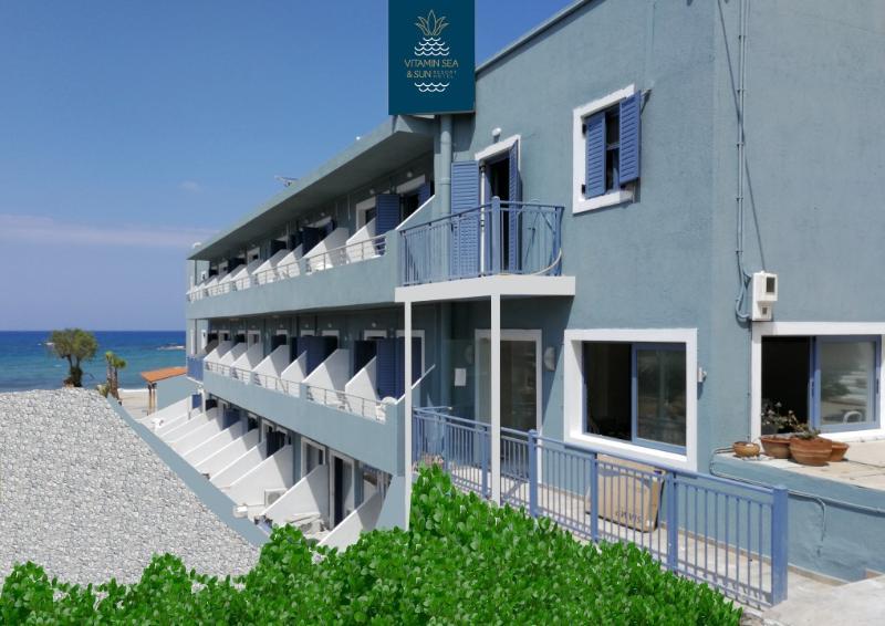 Compass Beach Hotell Stalida Eksteriør bilde